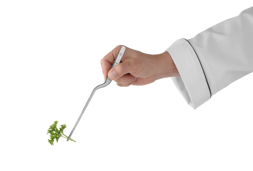 Pinzette, gekröpft, (L)210mm