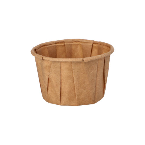 60000 Dressingbecher, Papier "pure" 50 ml Ø 5,8 cm · 3,5 cm braun