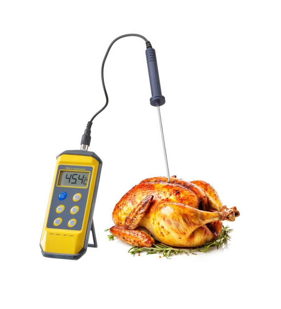 Thermometer mit Digitalanzeige und Stiftsonde, HENDI, 195x85x(H)45mm
