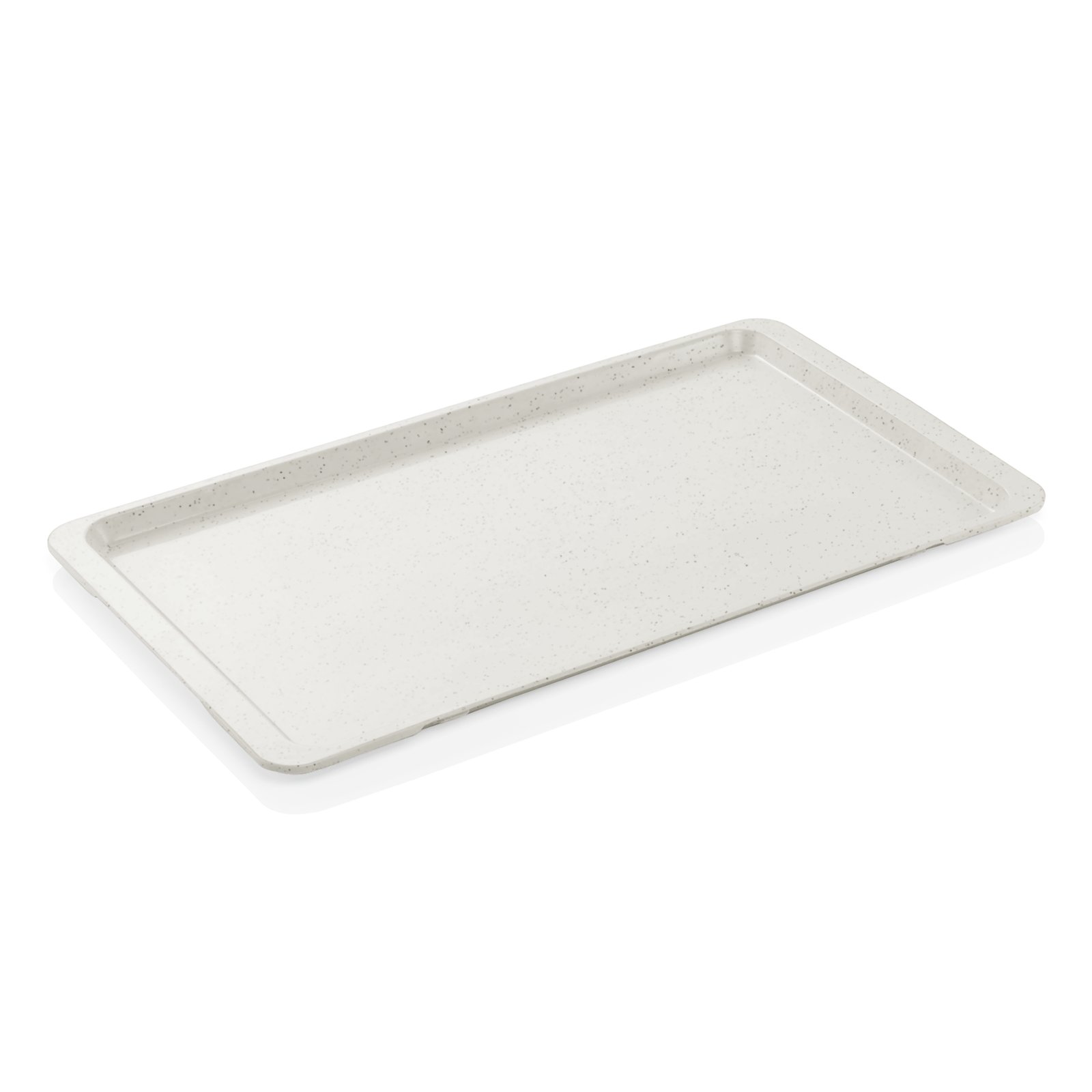 GN 1/1 Tablett milchweiß mit kleinen Punkten
