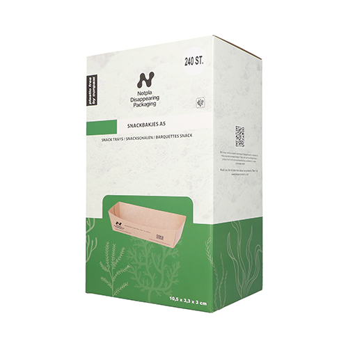 17280 Snacktrays, Pappe "NOTPLA" 3 cm x 3,3 cm x 10,5 cm braun
