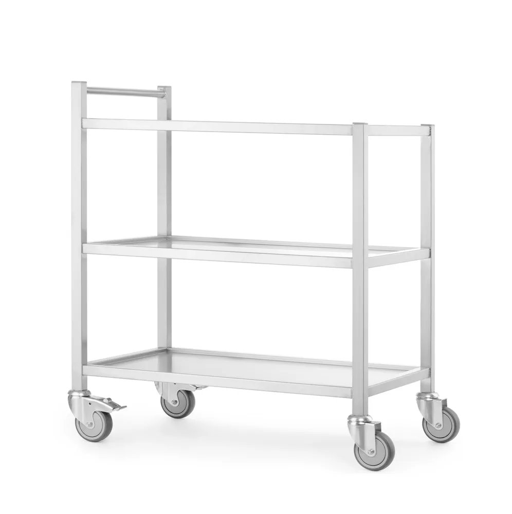 Servierwagen, geschweißt, Profi Line, 800x500x(H)850mm Servierwagen, geschweißt, Profi Line, 800x500x(H)850mm