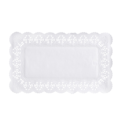 100000 Spitzenpapiere eckig 30 cm x 18 cm weiss
