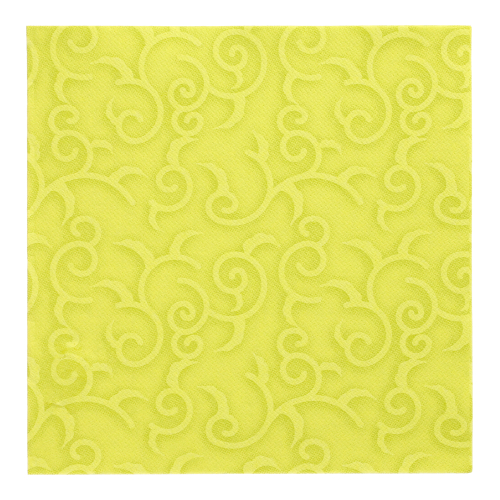 12500 Servietten "ROYAL Collection" 1/4-Falz 40 cm x 40 cm limonengrün "Casali"
