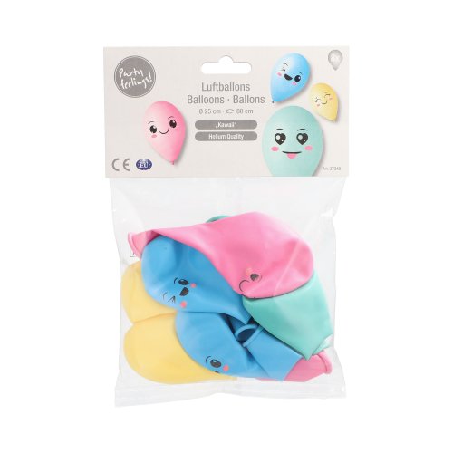 26880 Luftballons Ø 25 cm farbig sortiert "Kawaii"