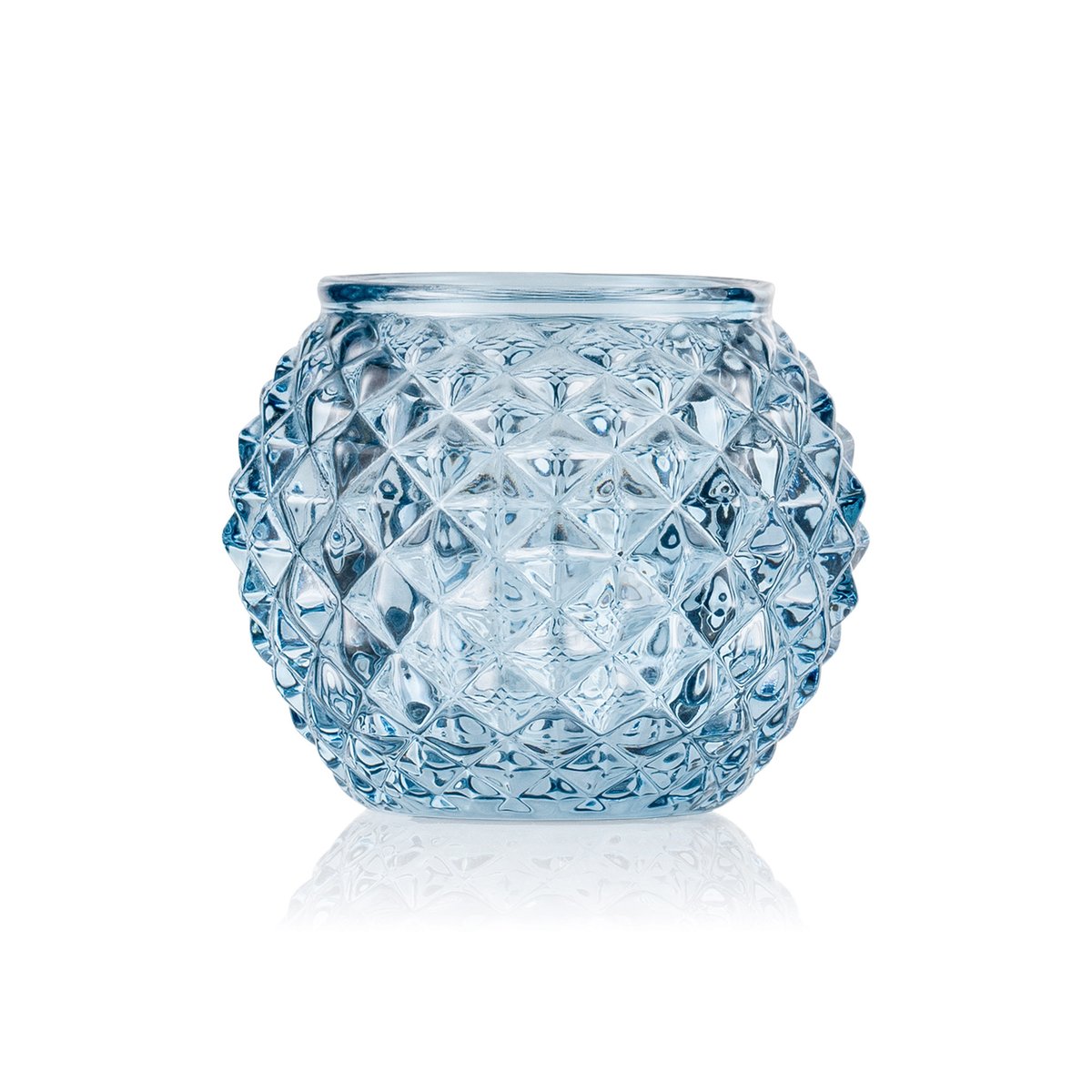 Ball Steel Blue YUYU, Ø 7,5 cm, Höhe 6 cm Ball Steel Blue YUYU, Ø 7,5 cm, Höhe 6 cm