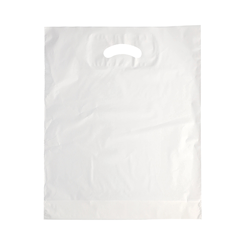 14400 Griffloch-Tragetaschen, HDPE 44 cm x 36 cm x 9 cm weiss