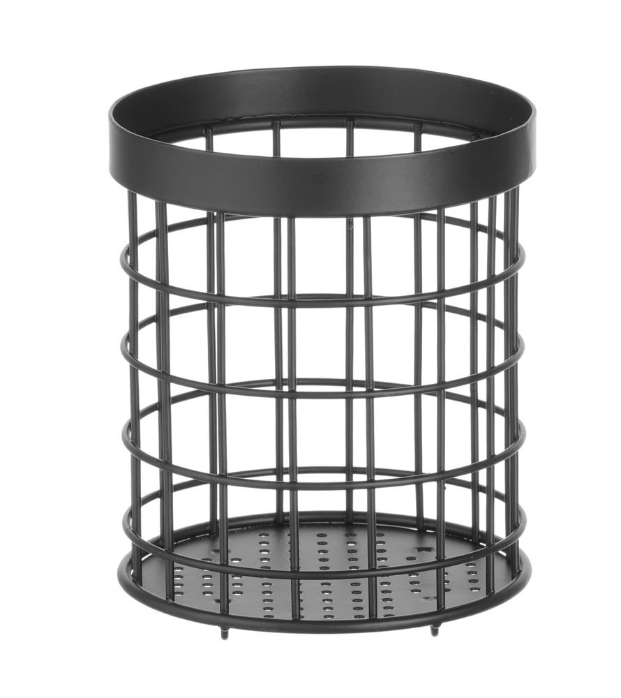 Besteckkorb, schwarz, HENDI, ⌀125x(H)145mm