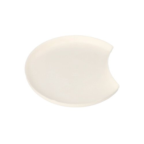 6912 Teller Zuckerrohr "pure" rund Ø 12 cm · 1 cm weiss "Cella" : Set