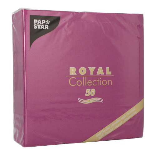 250 Servietten "ROYAL Collection" 1/4-Falz 40 cm x 40 cm lila 12500 Servietten "ROYAL Collection" 1/4-Falz 40 cm x 40 cm lila