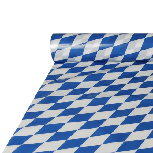 216 Tischdecke, Folie 20 m x 1 m "Bayrisch Blau"