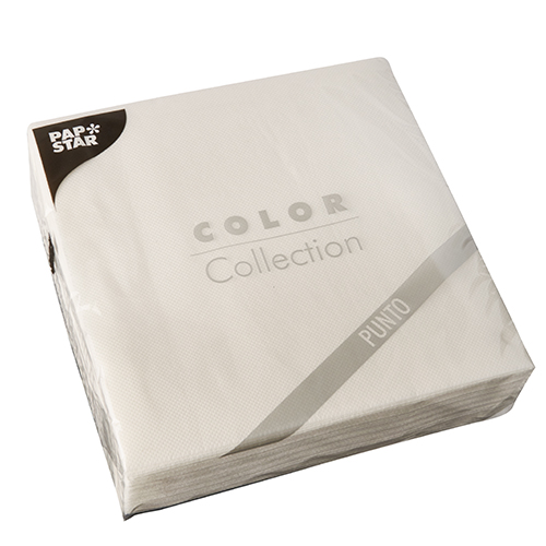 540 Servietten, 2-lagig "PUNTO" 1/4-Falz 38 cm x 38 cm weiss mikrogeprägt 10800 Servietten, 2-lagig "PUNTO" 1/4-Falz 38 cm x 38 cm weiss mikrogeprägt