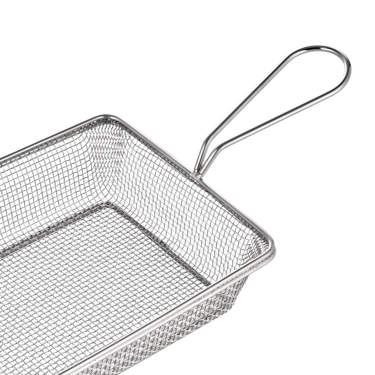Servier- und Frittierkorb, 28 x 16 x 5 cm, Chromnickelstahl Servier- und Frittierkorb, 28 x 16 x 5 cm, Chromnickelstahl