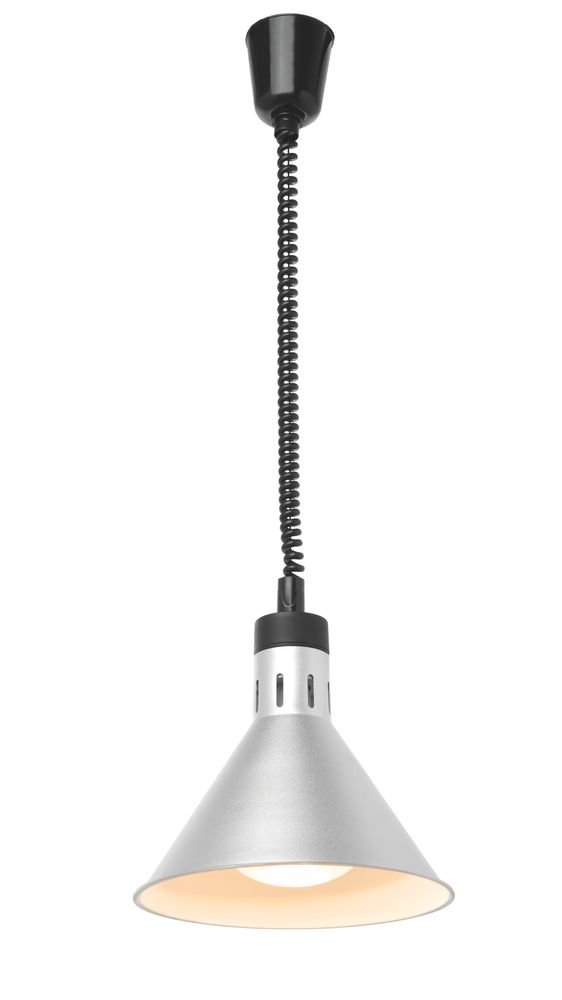Höhenverstellbare Wärmelampe, konisch, HENDI, Schwarz, 230V/250W, ⌀275x(H)250mm
