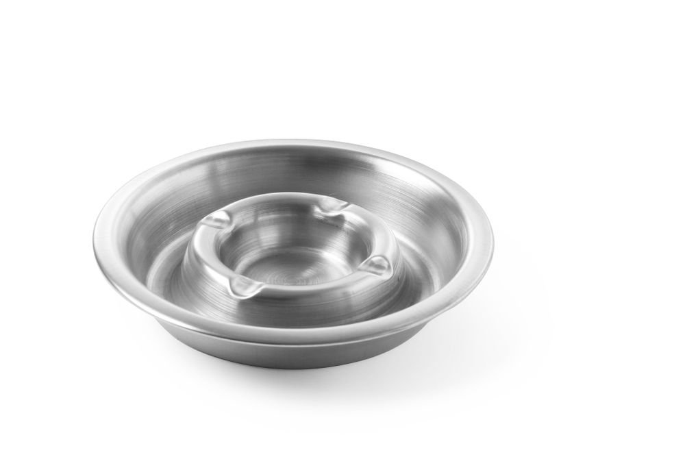Aschenbecher mit Rinne, HENDI, ⌀140x(H)30mm