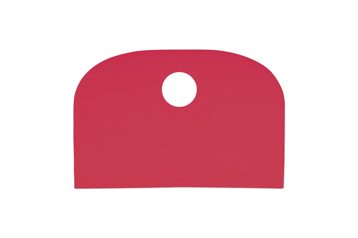 Teigschaber Schlesinger rot, LDPE 148 x 99 x 2 mm Teigschaber Schlesinger rot, LDPE 148 x 99 x 2 mm