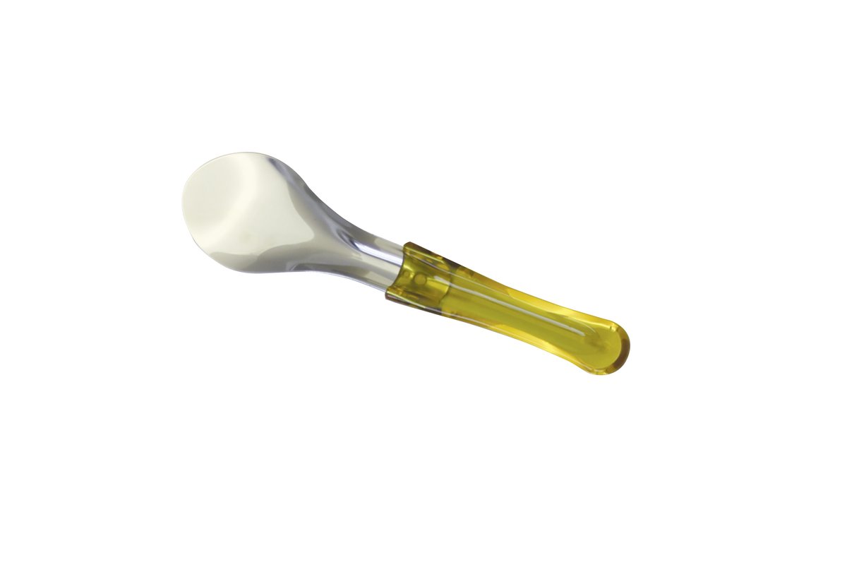 Eisspachtel, Edelstahl, 260 mm, gelb transparent Eisspachtel, Edelstahl, 260 mm, gelb transparent