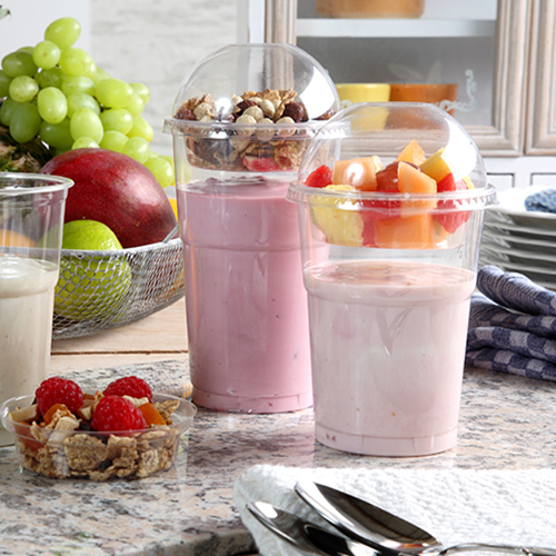 50 Dom-Deckel "Hurricane", PET rund Ø 9,5 cm · 4,5 cm glasklar ohne Lochung 12800 Dom-Deckel "Hurricane", PET rund Ø 9,5 cm · 4,5 cm glasklar ohne Lochung