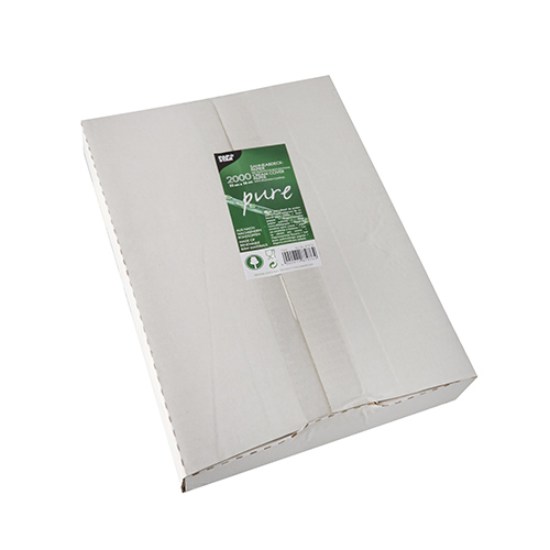 400000 Blatt Sahneabdeckpapier "pure" 22 cm x 16 cm weiss mit Palmwachsbeschichtung
