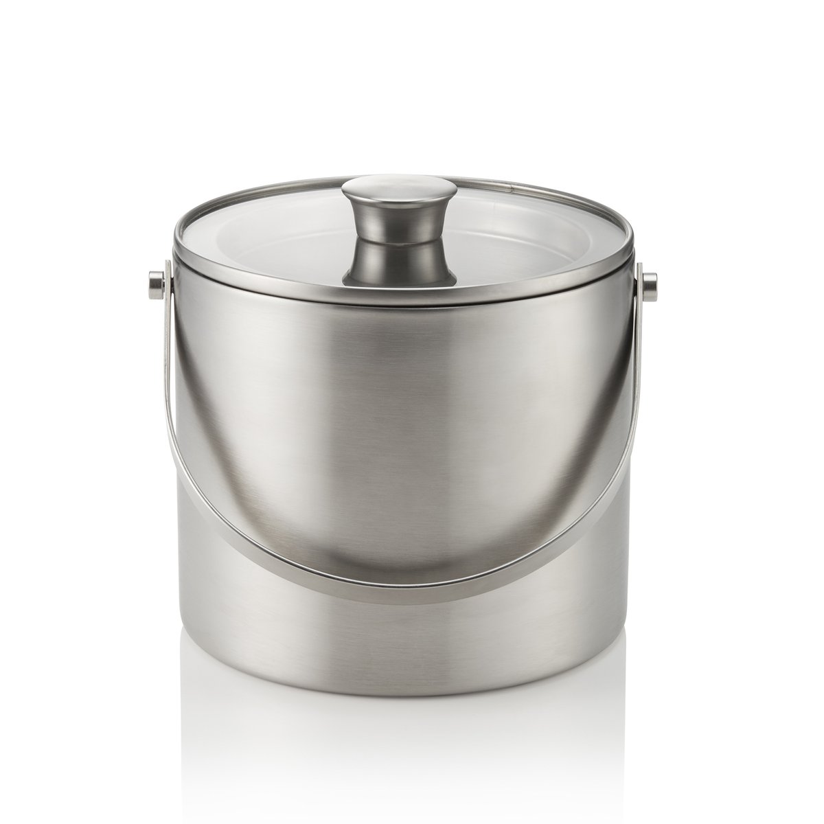 Eiseimer, mit Zange, Ø 18,5 cm, Höhe 20,5 cm, 3 ltr., mit Glasdeckel, Glas Eiseimer, mit Zange, Ø 18,5 cm, Höhe 20,5 cm, 3 ltr., mit Glasdeckel, Glas