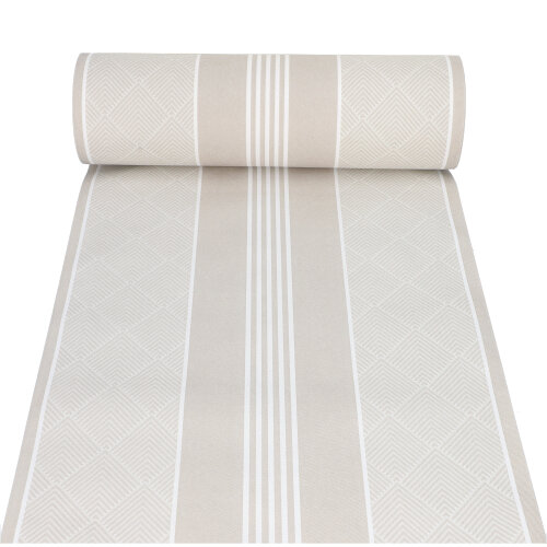 112 Tischläufer, stoffähnlich, PV-Tissue Mix "ROYAL Collection" 24 m x 40 cm champagner "Elegance"