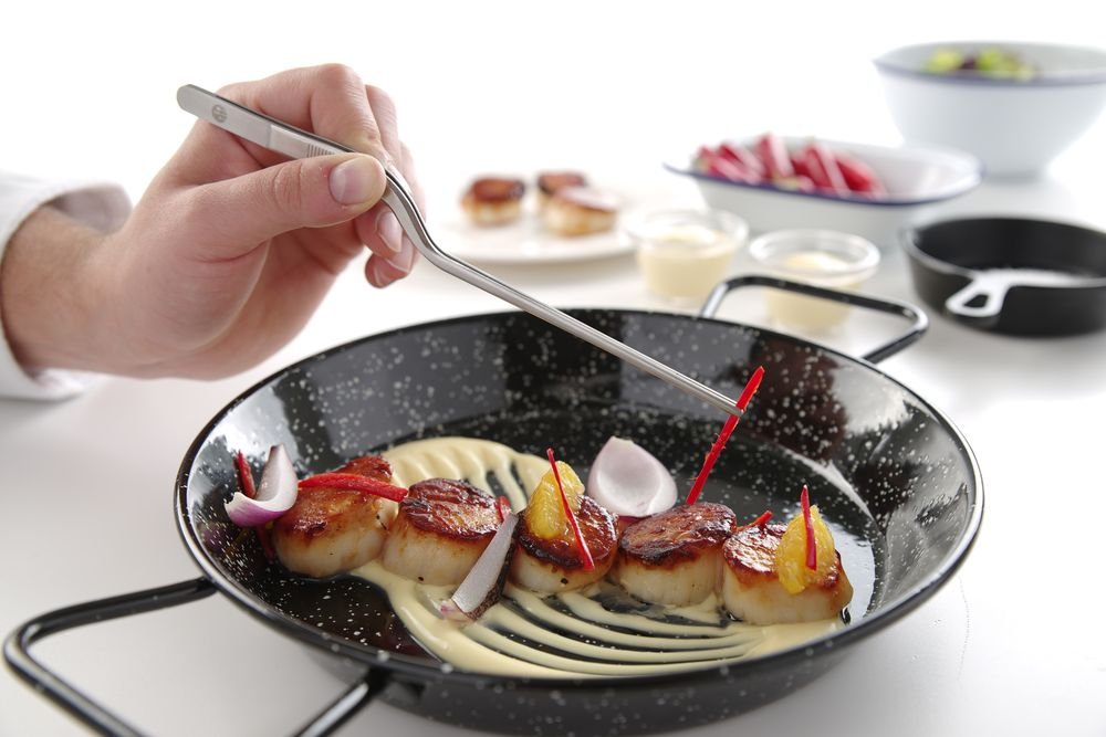 Pinzette, gekröpft, HENDI, (L)210mm Pinzette, gekröpft, (L)160mm