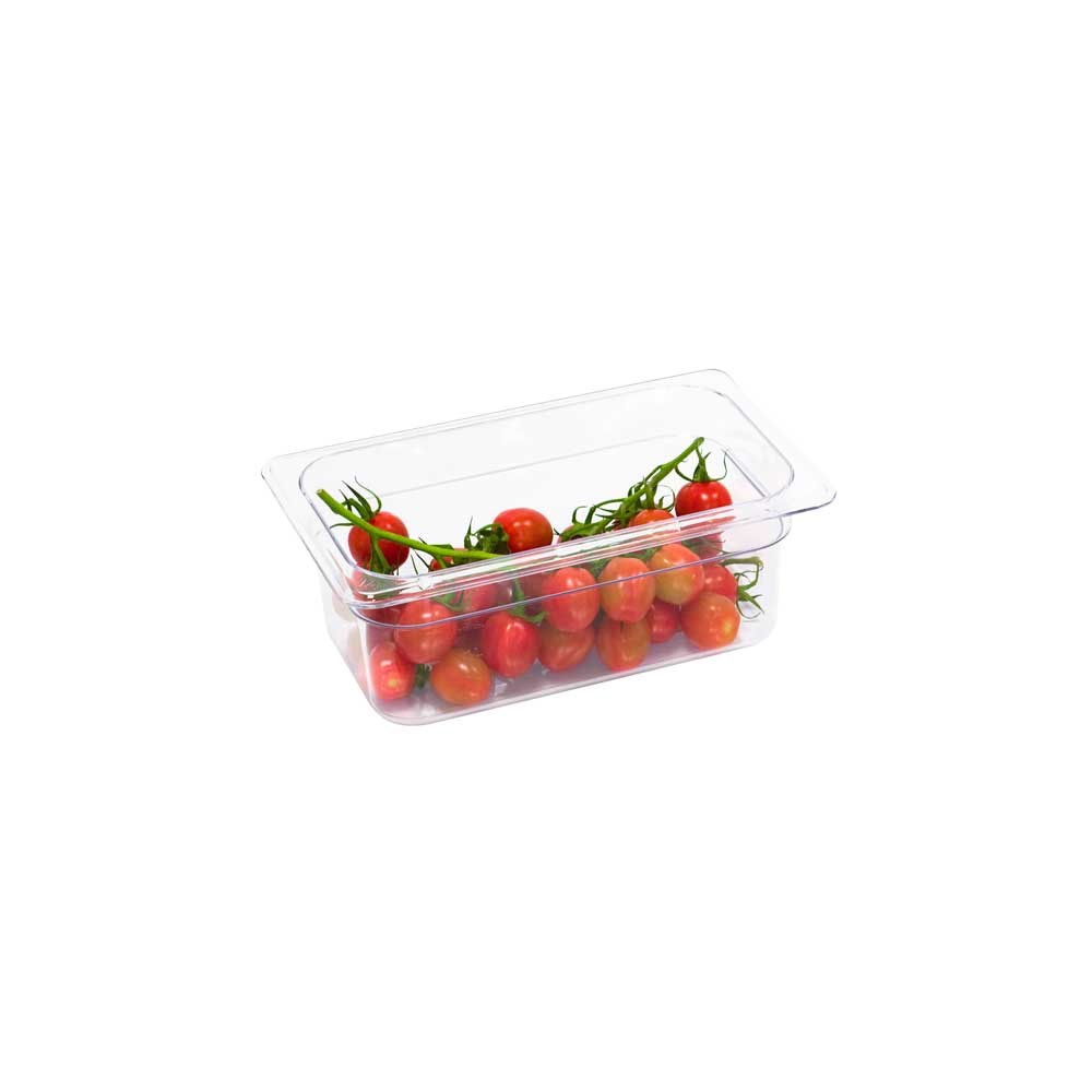 Gastronormbehälter, Serie STANDARD, Polycarbonat, GN 1/4 (100 mm) Gastronormbehälter, Serie STANDARD, Polycarbonat, GN 1/4 (150 mm)