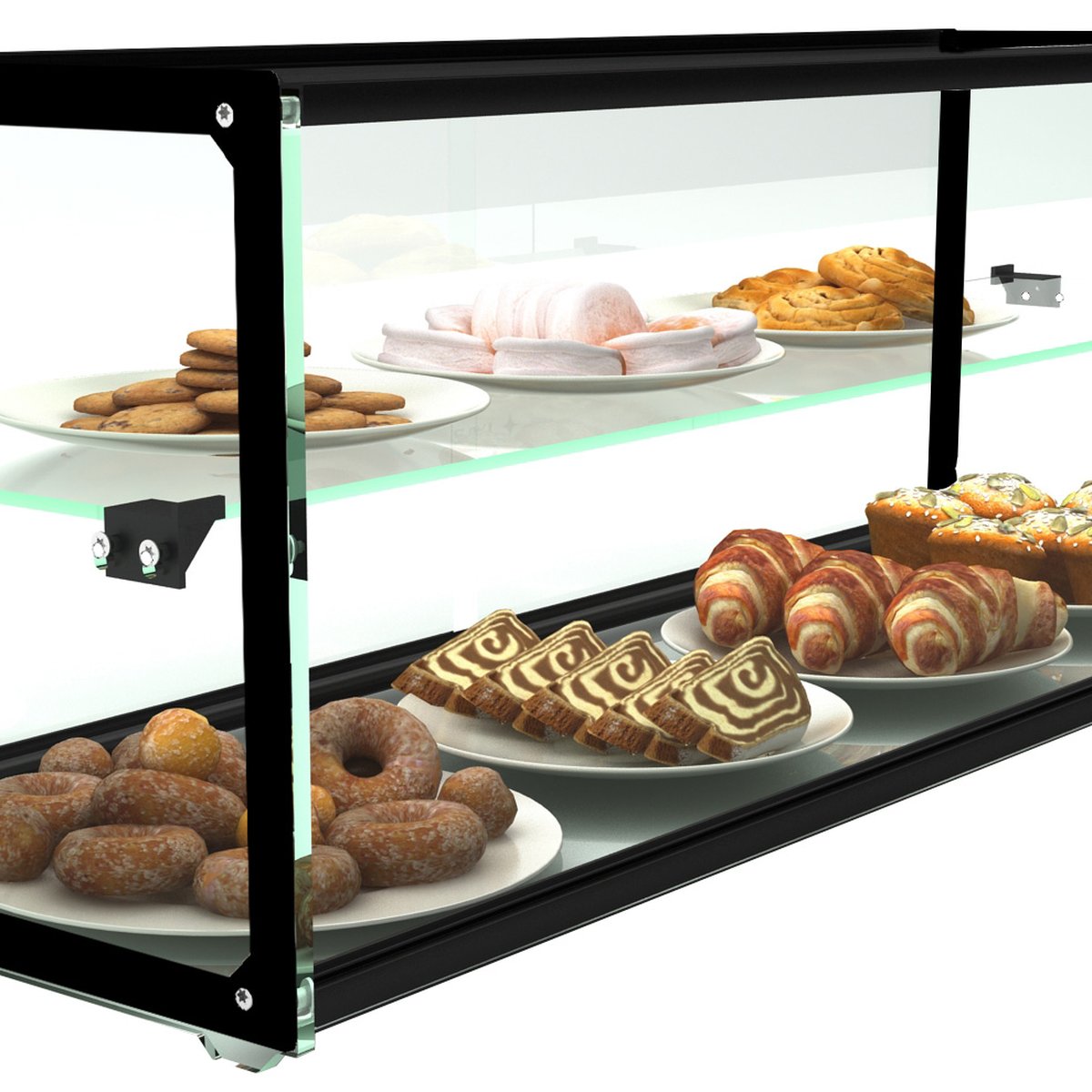 Show-Vitrine Neutral EP30D Display für Lebensmittelpräsentation Show-Vitrine Neutral EP30D Display für Lebensmittelpräsentation