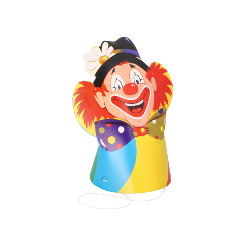 5 Hütchen "Clowngesicht" 9600 Hütchen "Clowngesicht"
