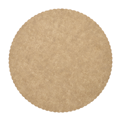 12000 Tortenunterlagen, Pappe "pure" rund Ø 28 cm braun mit gezacktem Rand