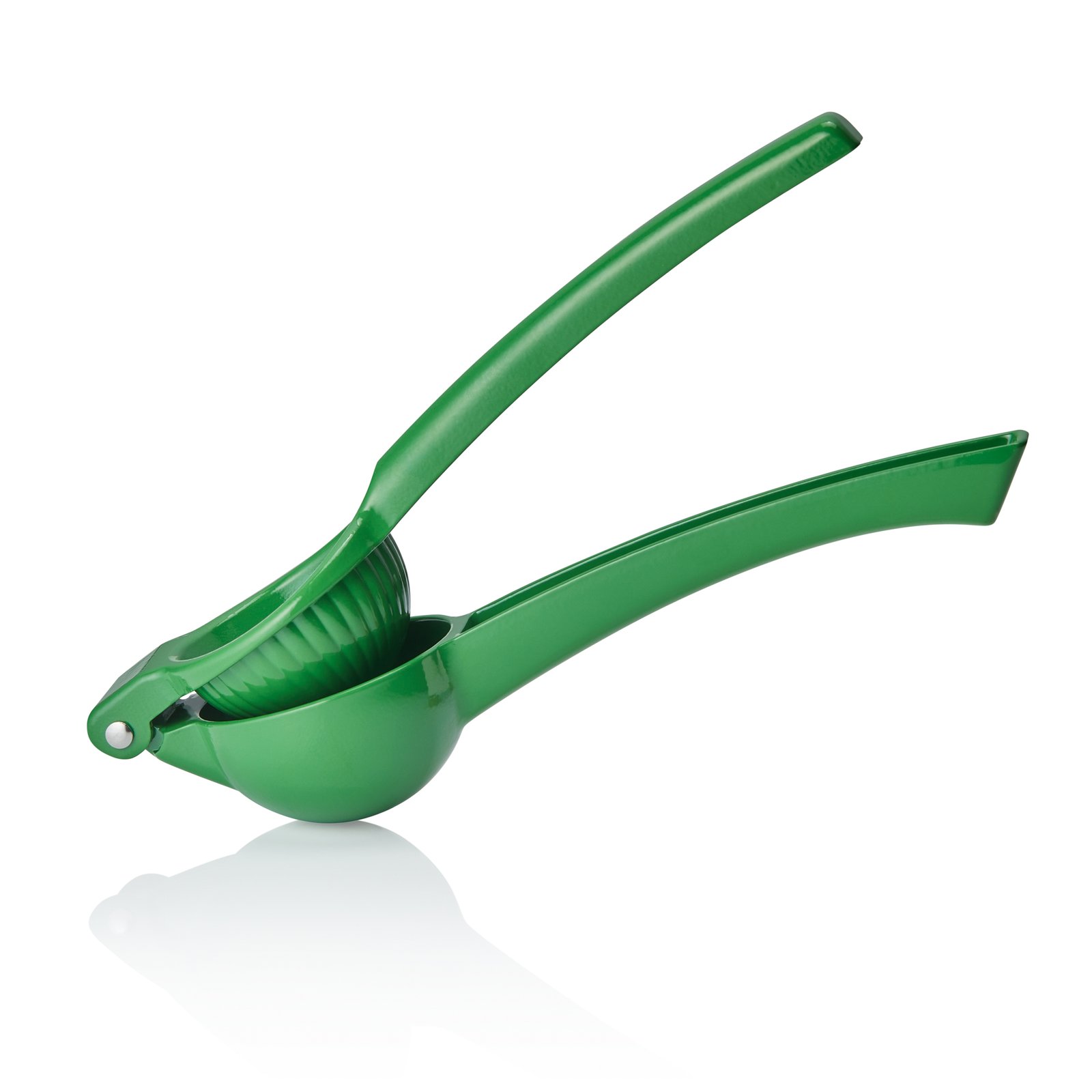 Limettenpresse, Ø 5 cm, 20,5 x 6 cm, grün, Aluguss