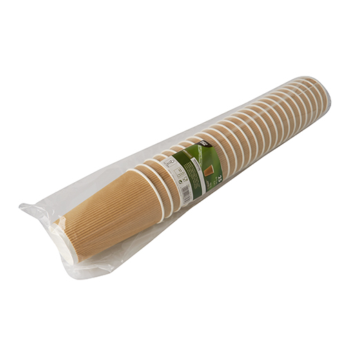 500 Trinkbecher, Pappe 0,2 l Ø 8 cm · 9 cm Ripple Wall 6000 Trinkbecher, Pappe 0,2 l Ø 8 cm · 9 cm Ripple Wall