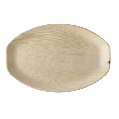 1200 Tabletts, Palmblatt "pure" oval 37 cm x 25 cm x 3 cm