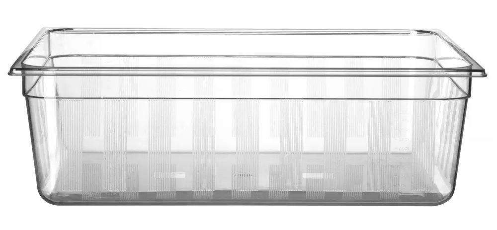 Gastronorm-Behälter 2/1, GN 2/1, 58L, Transparent, 650x530x(H)200mm
