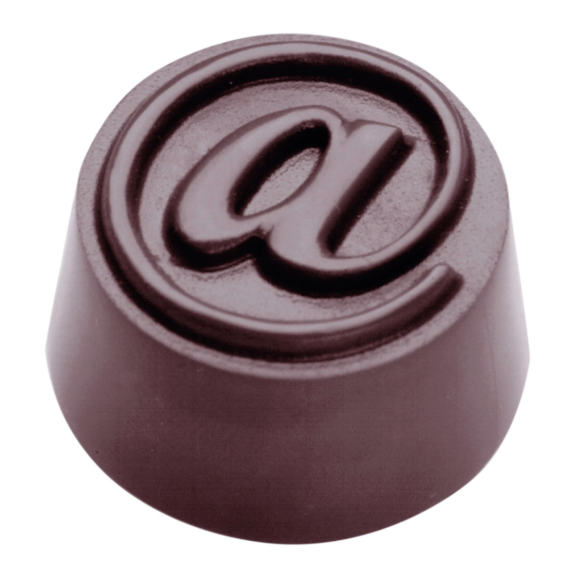 Schokoladen Form - @ Zeichen Schokoladen Form - @ Zeichen