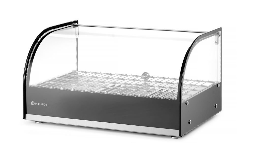Beheiztes Thekendisplay, HENDI, einzeln, Schwarz, 220-240V/800W, 554x376x(H)311mm Beheiztes Thekendisplay, HENDI, einzeln, Schwarz, 220-240V/800W, 554x376x(H)311mm
