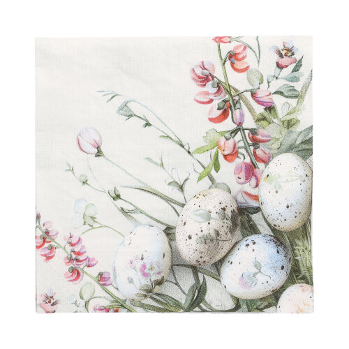 25200 Servietten, 3-lagig 1/4-Falz 33 cm x 33 cm ! "Pastell Eggs"