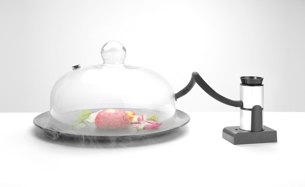 Glasglosche mit Lüftungsöffnung, HENDI, Servierglosche, ⌀260x(H)174mm