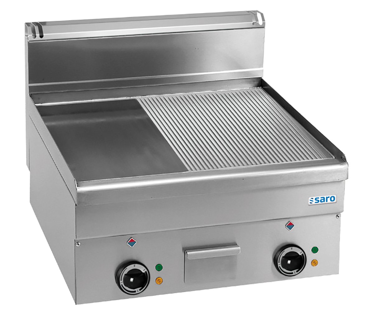 Elektrogrillplatte1/2glatt1/2gerillt600x600ModellEFT66LR Elektrogrillplatte1/2glatt1/2gerillt600x600ModellEFT66LR