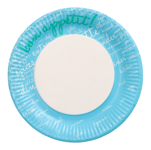 12000 Teller, Pappe rund Ø 23 cm blau "Table Pleasures"