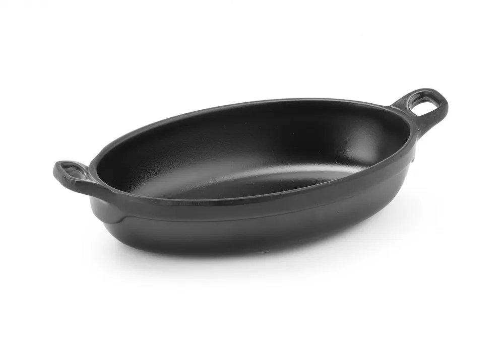 Miniatur-Pfanne, oval, Fine Dine, Schwarz, 155x80x(H)37mm Miniatur-Pfanne, oval, Fine Dine, Schwarz, 155x80x(H)37mm