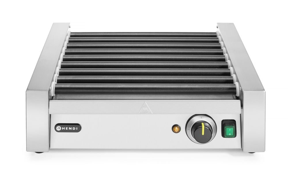 Rollengrill - Eine Zone, HENDI, 9 Rollen, 230V/940W, 520x400x(H)175mm