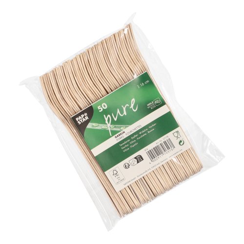 75000 Gabeln Holz "pure" 16 cm