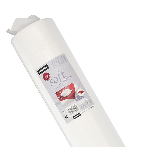 2 Tischdecke, stoffähnlich, Vlies "soft selection" 40 m x 0,9 m weiss 48 Tischdecke, stoffähnlich, Vlies "soft selection" 40 m x 0,9 m weiss