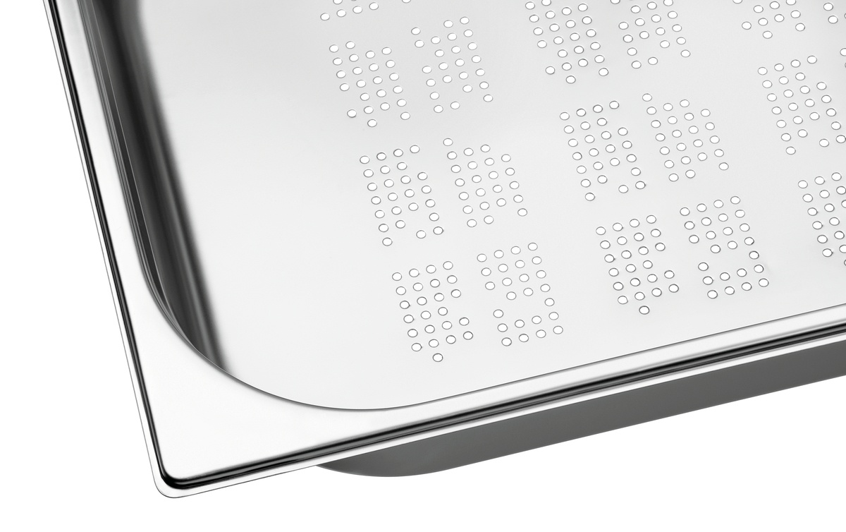 GN-Behälter, 1/1, T65, gelocht GN-Behälter, 1/1, T65, gelocht