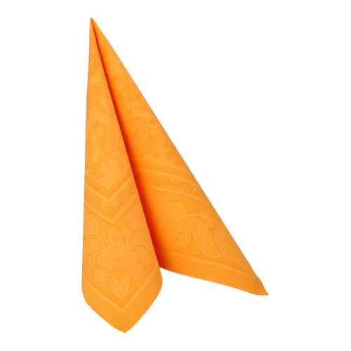 160 Servietten "ROYAL Collection" 1/4-Falz 40 cm x 40 cm orange "Ornaments" 12000 Servietten "ROYAL Collection" 1/4-Falz 40 cm x 40 cm orange "Ornaments"