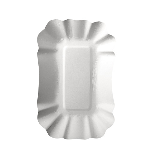 45000 Schalen, Pappe "pure" eckig 9 cm x 14 cm x 3 cm weiss