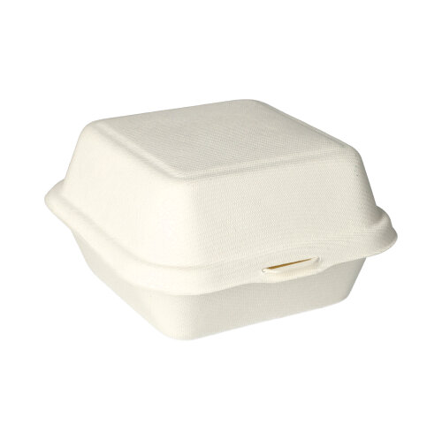 6000 Hamburger-Boxen, Zuckerrohr "pure" 8 cm x 14 cm x 15 cm