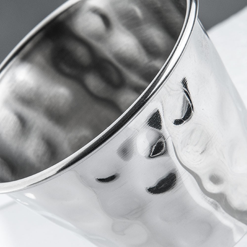 Dip-Schale Edelstahl, Hammerschlagoptik Ø 72 mm, 120 ml Dip-Schale Edelstahl Ø 57 mm, 75 ml