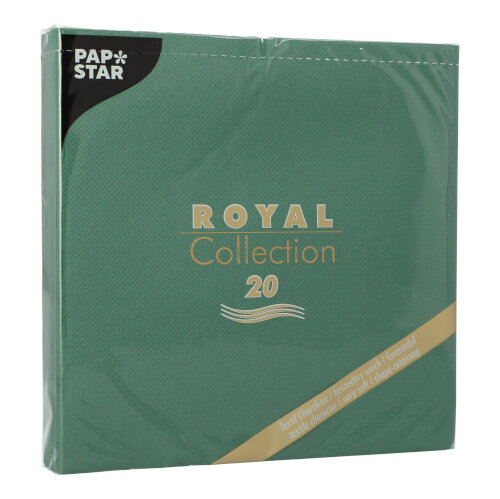 160 Servietten "ROYAL Collection" 1/4-Falz 40 cm x 40 cm dunkelgrün 12000 Servietten "ROYAL Collection" 1/4-Falz 40 cm x 40 cm dunkelgrün